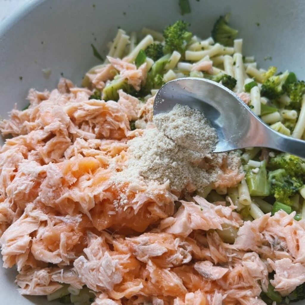 Doublehappinessasiafoods_babyfoodrecipe_broth_seasoning_blw_fingerfood_toddlermeal_broccoli_salmon_macaroni_with_cheese_dh_recipe_ingredients_