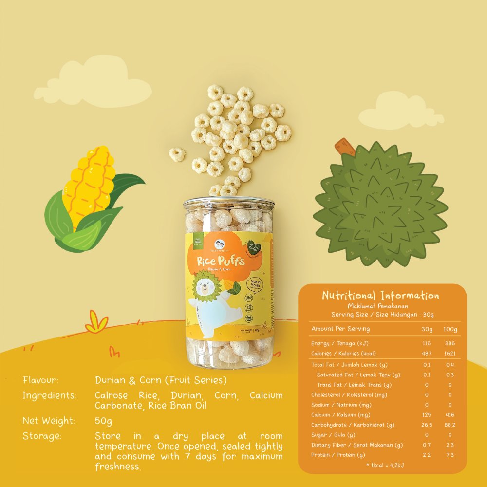Rice Puffs (Durian & Corn) - Image 3