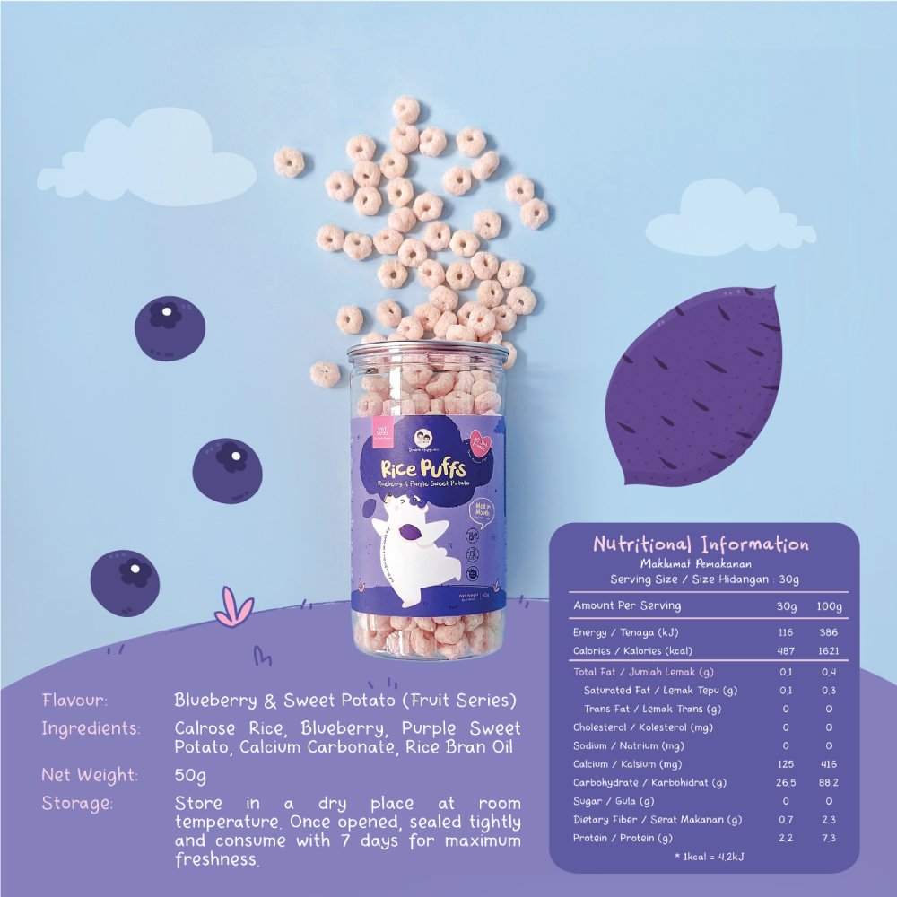 Rice Puffs (Blueberry & Purple Sweet Potato) - Image 3