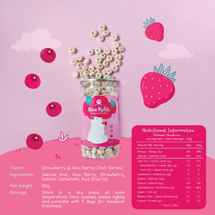 Rice Puffs (Strawberry & Acai Berry) - Image 3