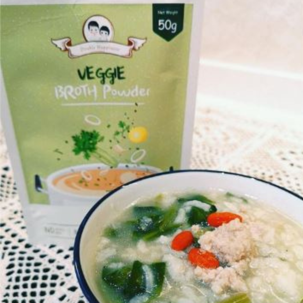 Spinach, Minced Meat Porridge With Goji Berries Double Happiness Asia