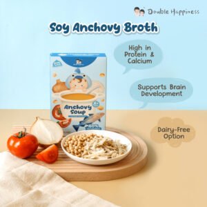 Double Happiness Soy Anchovy Broth Double Happiness Ready to Eat Anchovy Soup 6 month baby food GMP HACCP ISO 22000 MeSTI makanan bayi 6 bulan sup ayam 6 个月宝宝辅食高汤