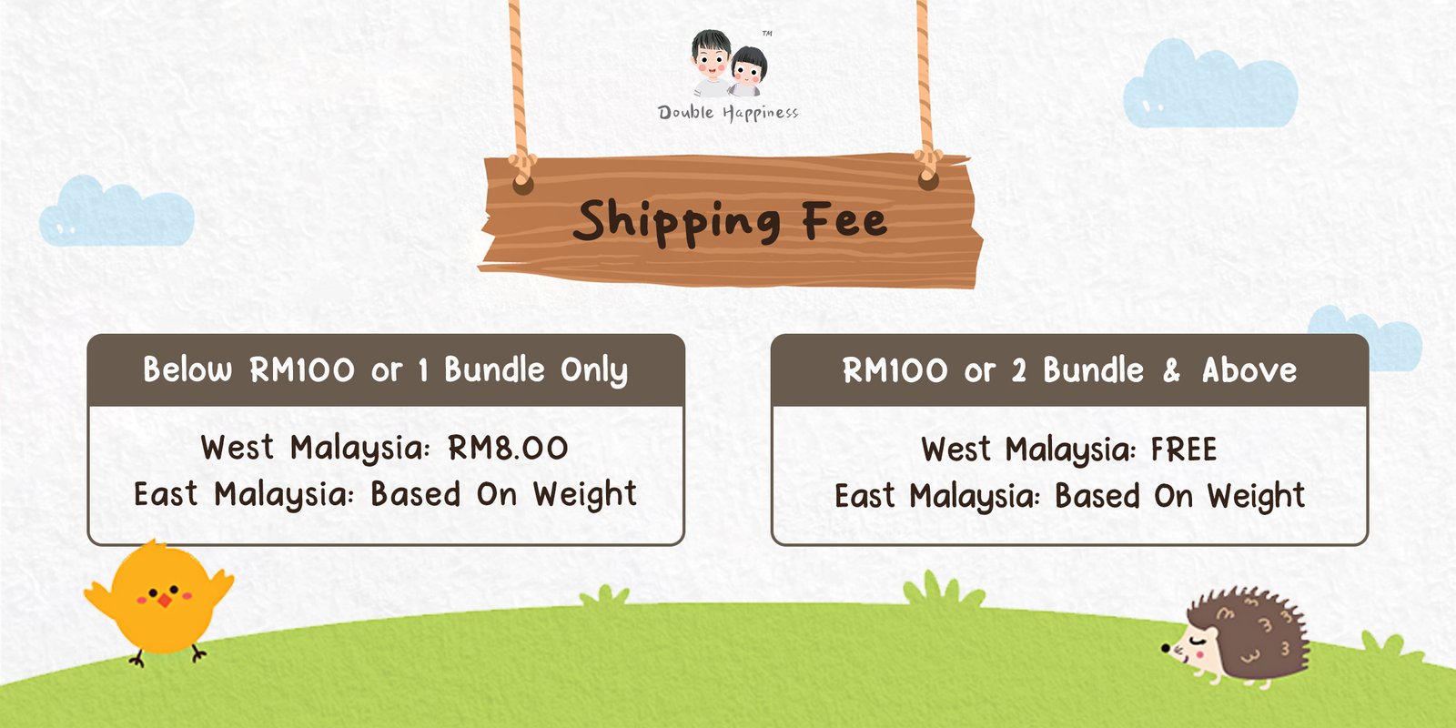 shipping fee banner